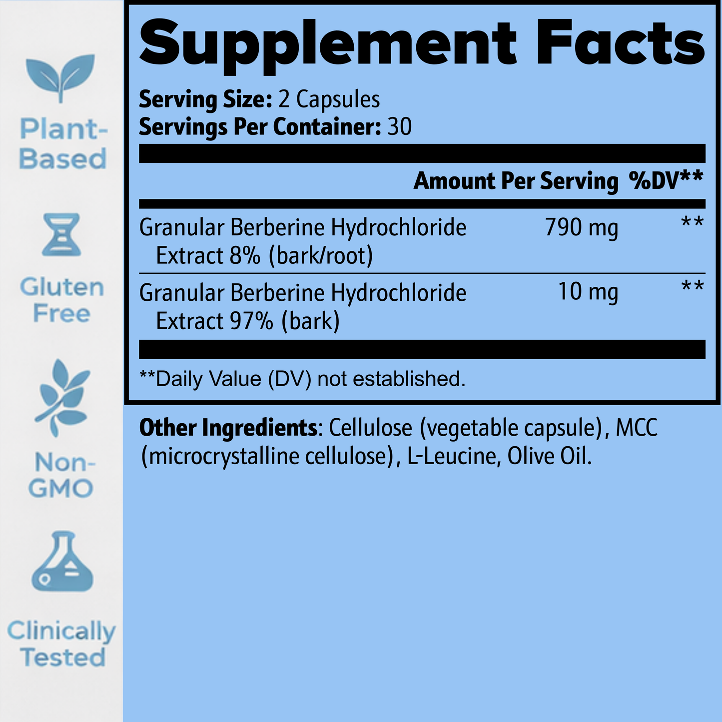 BERIA Berberine — Natural Support for Cravings, Blood Sugar & Metabolic Balance