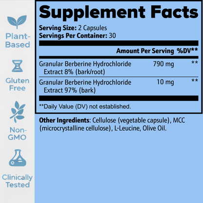 BERIA Berberine — Natural Support for Cravings, Blood Sugar & Metabolic Balance